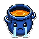 The pot feeling crying